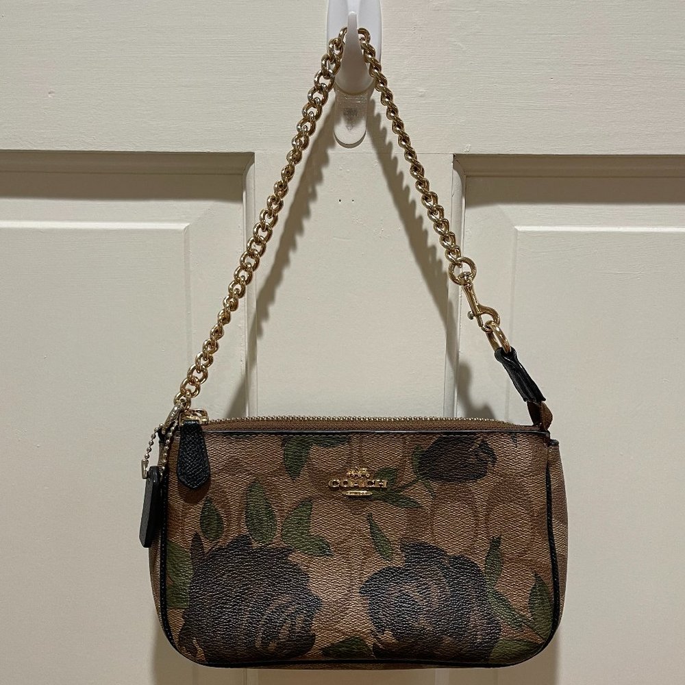 Coach Mini Baguette Floral Bag